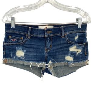 Hollister Y2K Low Rise Cutoff Denim Jean Shorts